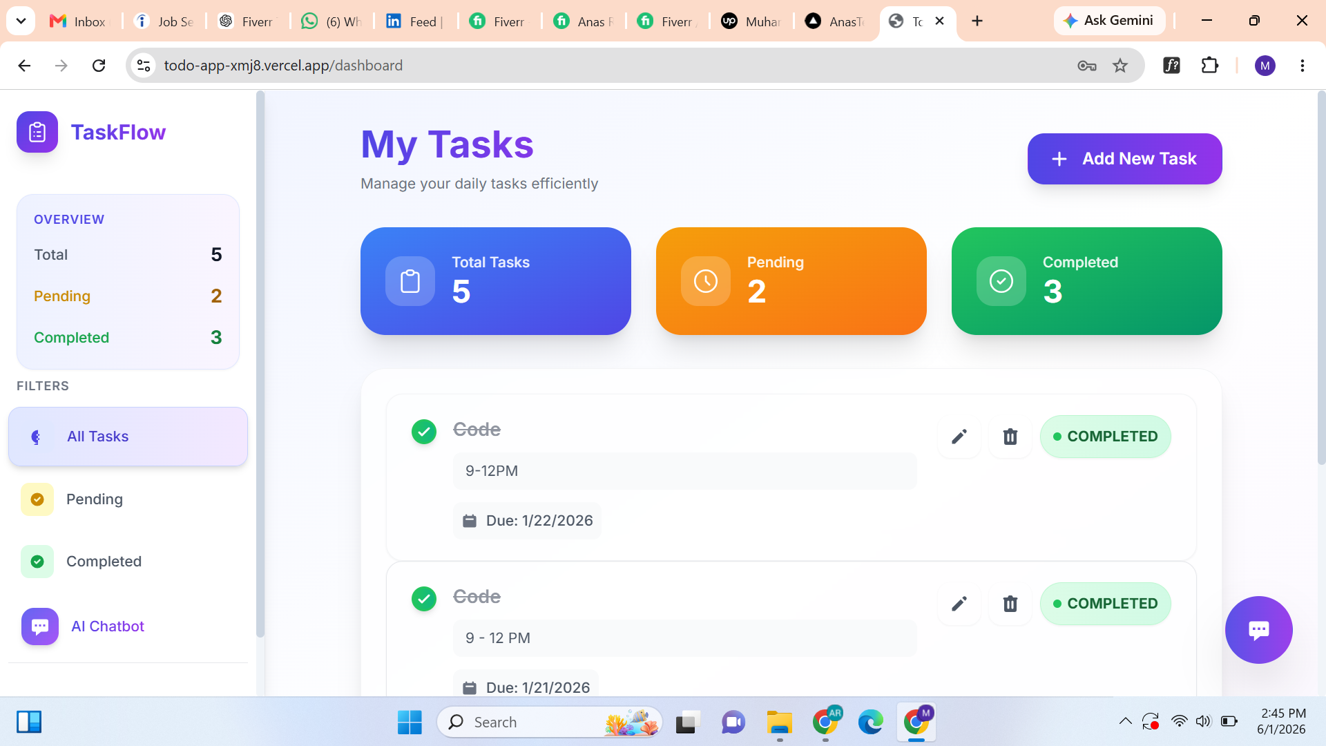 AI-Powered Todo App with Chatbot Assistant